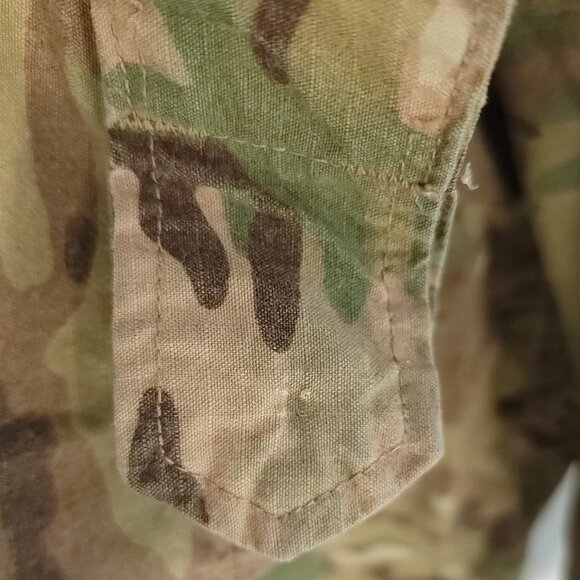 US Military Coat Army Combat Men's Med Long FR Multicam Camo Zip Hook Loop Front - Picture 11 of 11